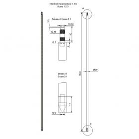 Electrod impamantare 20mm